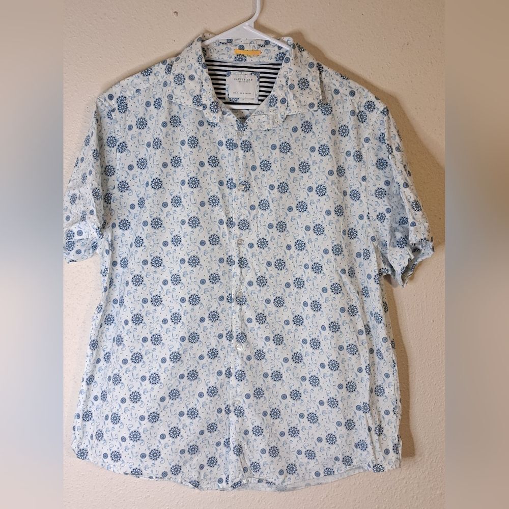 Cactus Man Ricky  Singh button down shirt size XL
